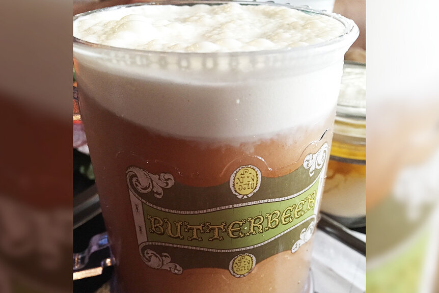 Butterbeer from Universal Studios Hollywood's Harry Potter Land
