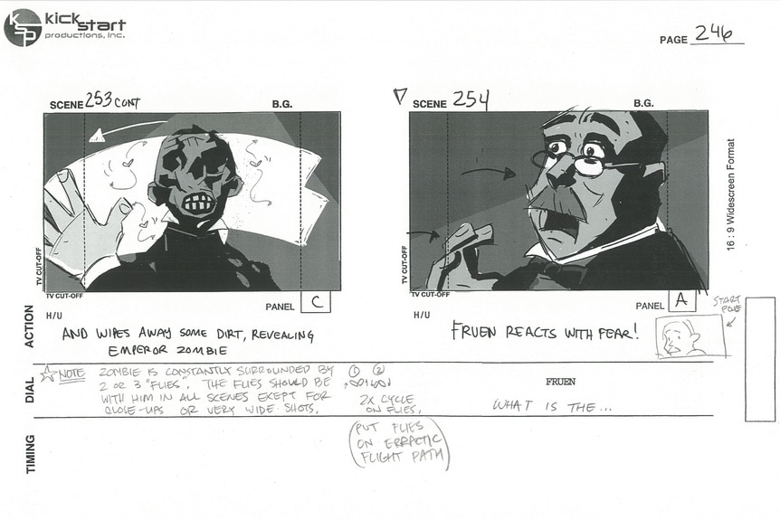 A look at the animation process for The Amazing Screw-On Head.