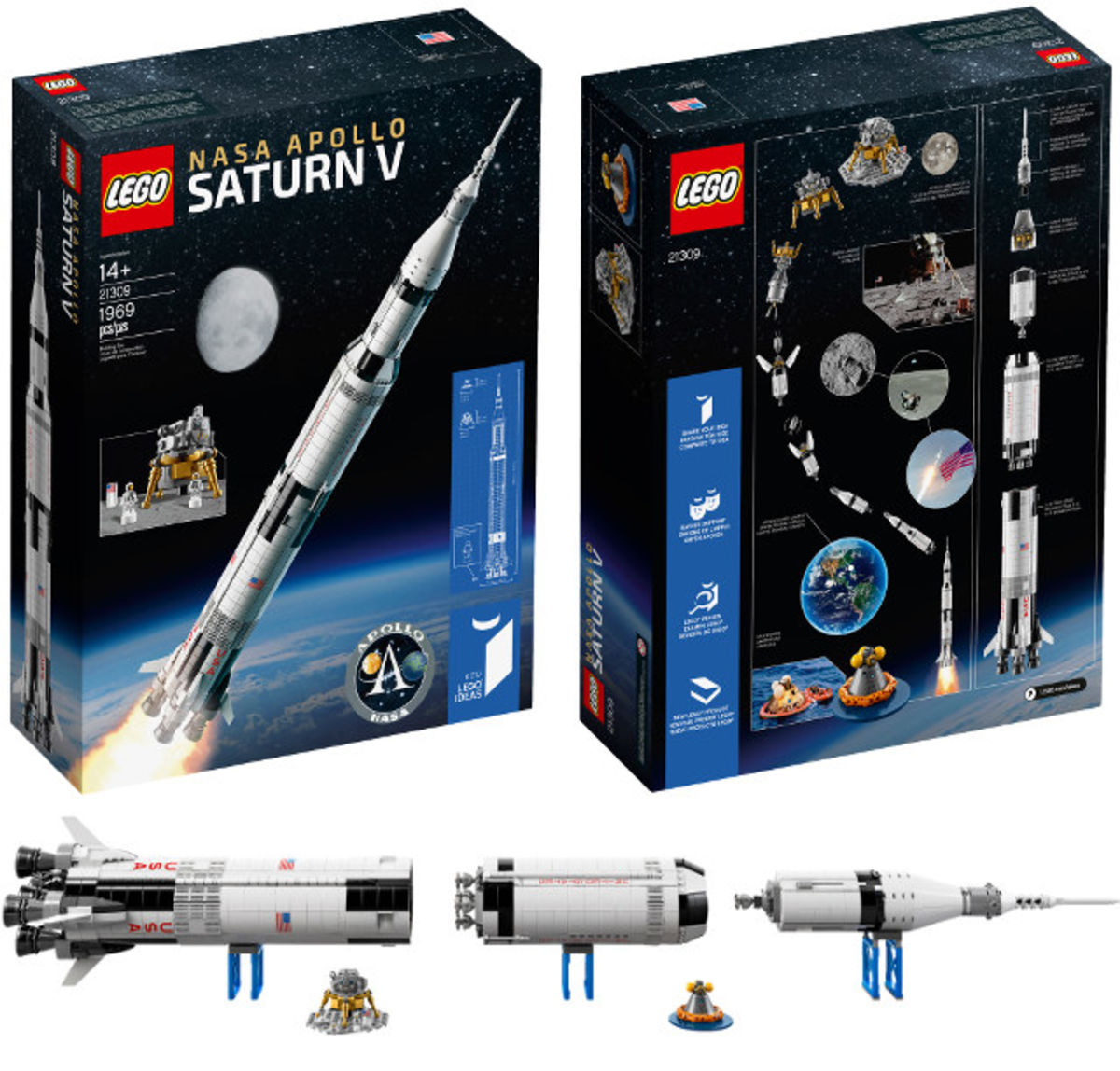 saturn v rocket lego set