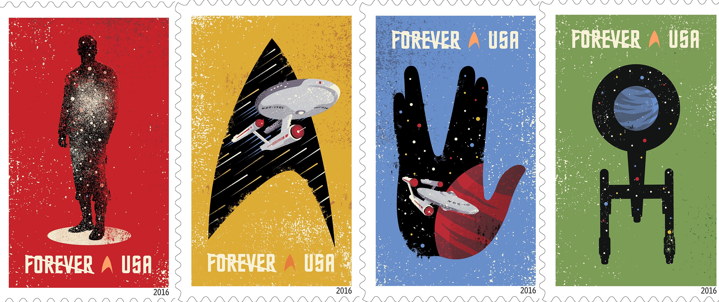 These Star Trek Stamps Are So Cool They Ll Make You Want To Send Mail Again Blastr