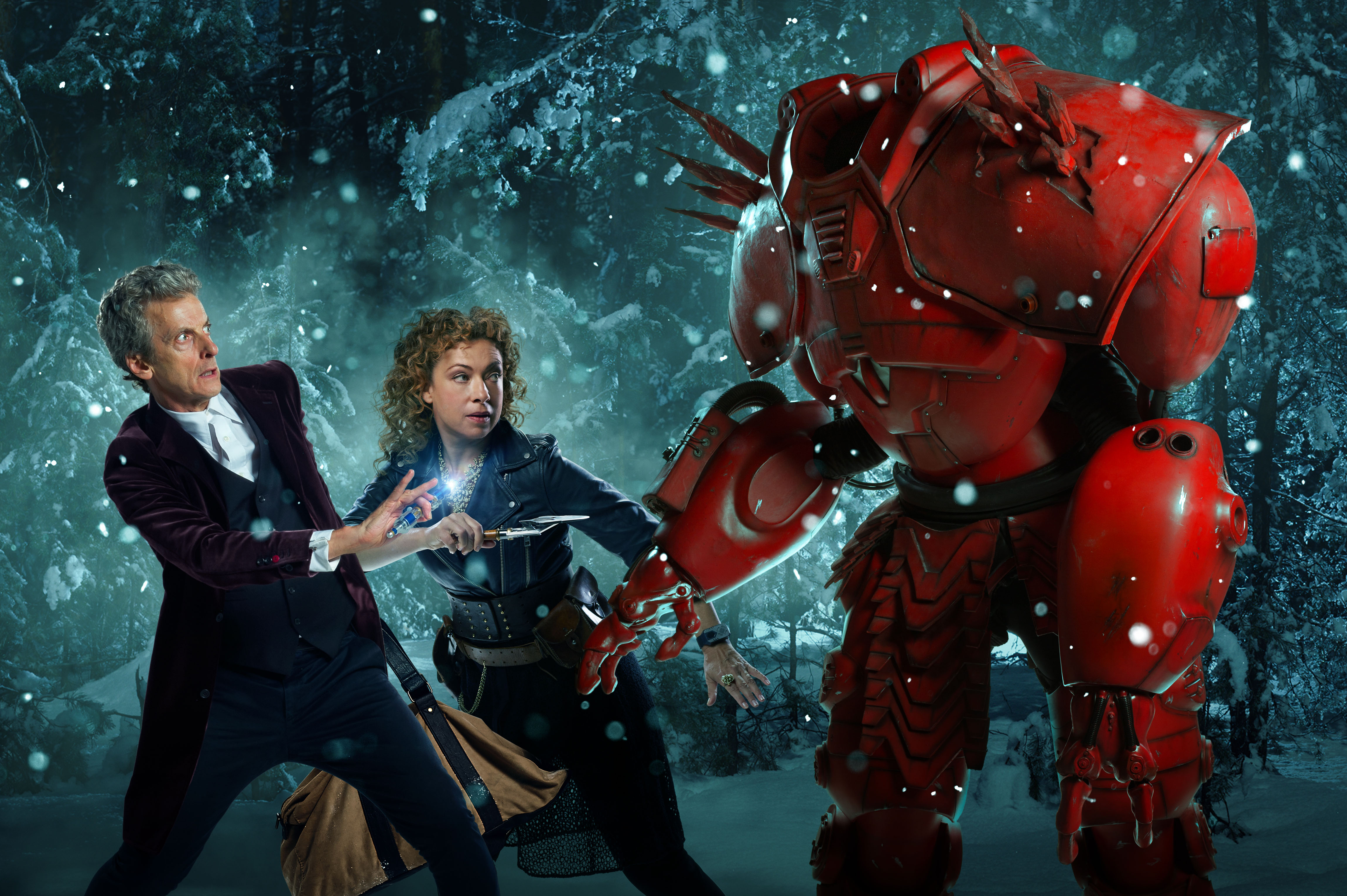 Steven Moffat Peter Capaldi And Alex Kingston Talk The Doctor Who Xmas Special Blastr