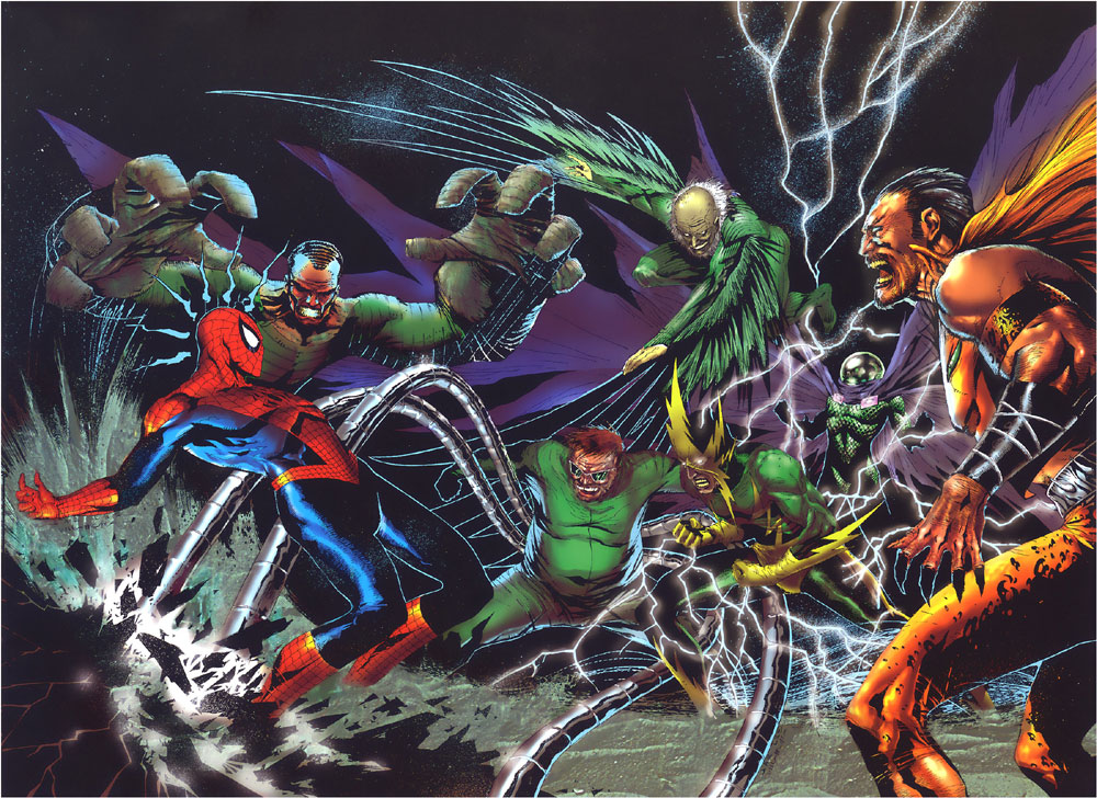 New Leaked Details About Sony S Sinister Six Include Fighting Dinosaurs And Matt Damon