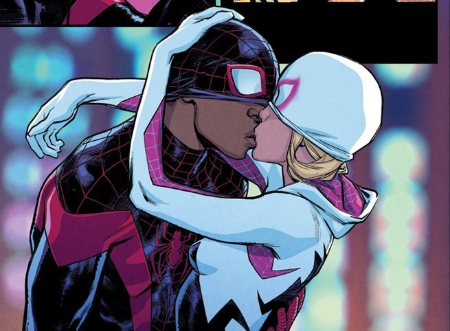Miles Morales And Spider Gwen Share A Kiss In First Look At Next