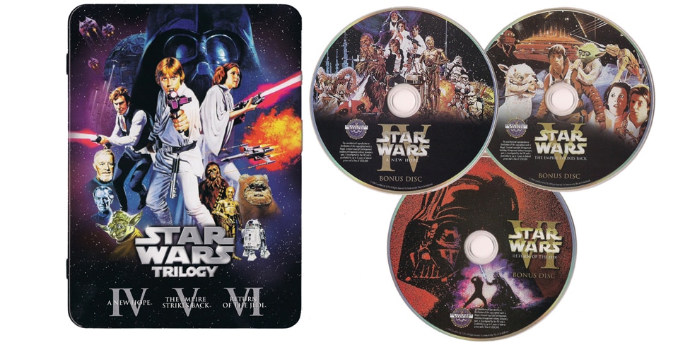 Star Wars The Glass Half Full Gift Of The Only Official Unaltered Original Trilogy Dvds