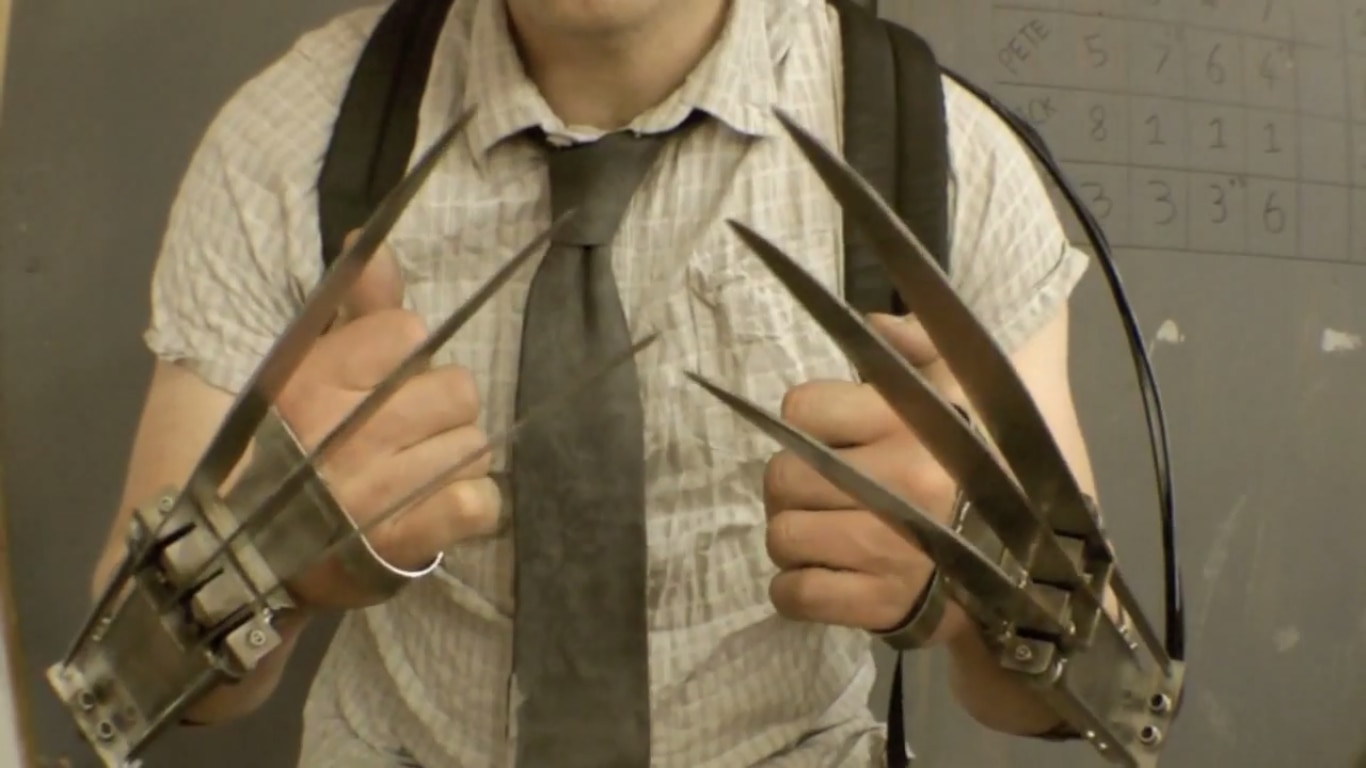 Would You Like To See This Guy S Pneumatic Wolverine Claws Yes Yes You Would